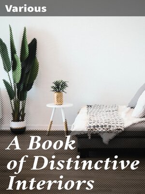 cover image of A Book of Distinctive Interiors